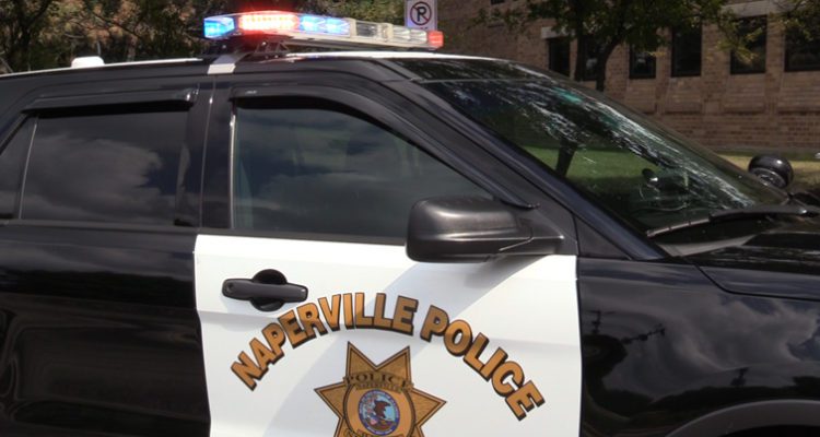 Side of Naperville police car - file image for stabbing incident story