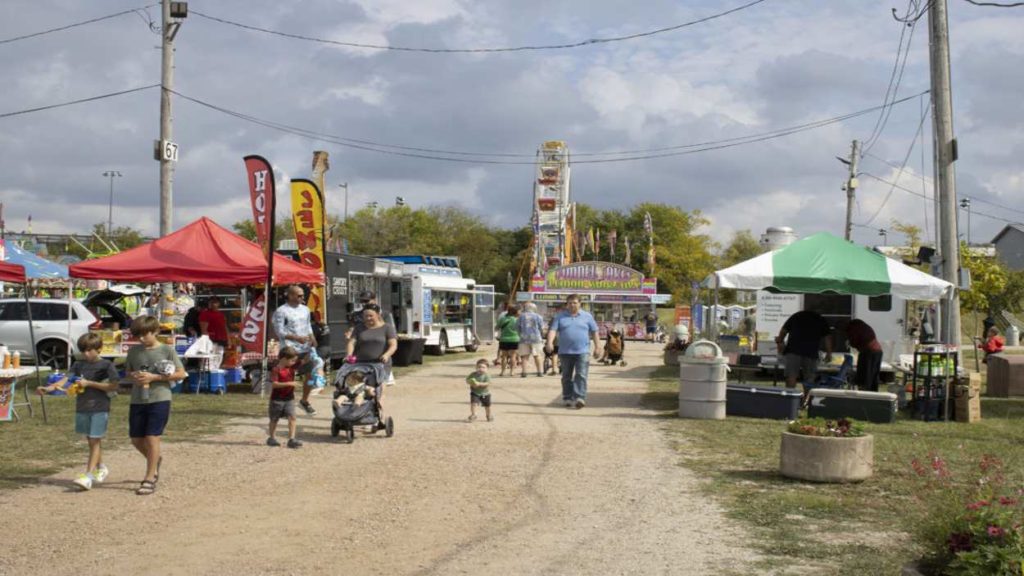 The DuPage County Fairgrounds During Octoberfest