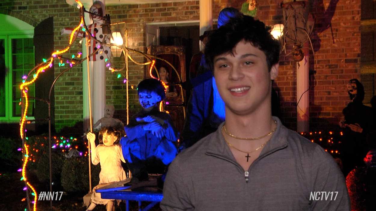 Sam Rovansek Naperville Teen Honors Grandma Through Halloween Display | NCTV17