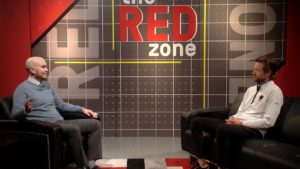 Alex Campbell and Brad Spencer speaking on The Red Zone