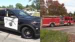 Naperville's police and fire trucks