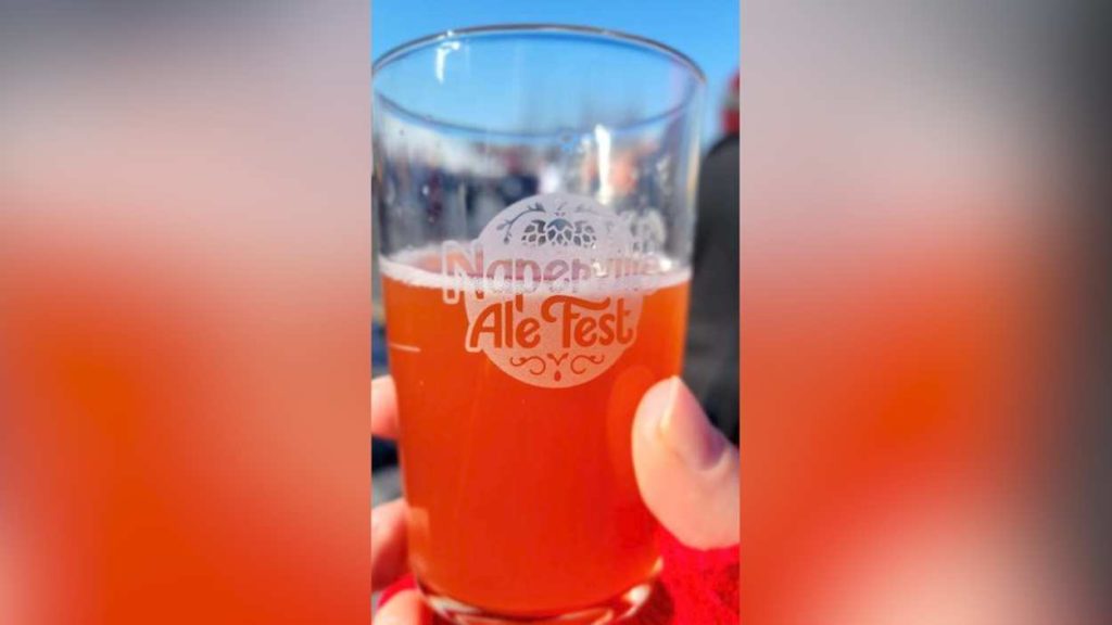 Beer glass at Naperville Ale Fest.