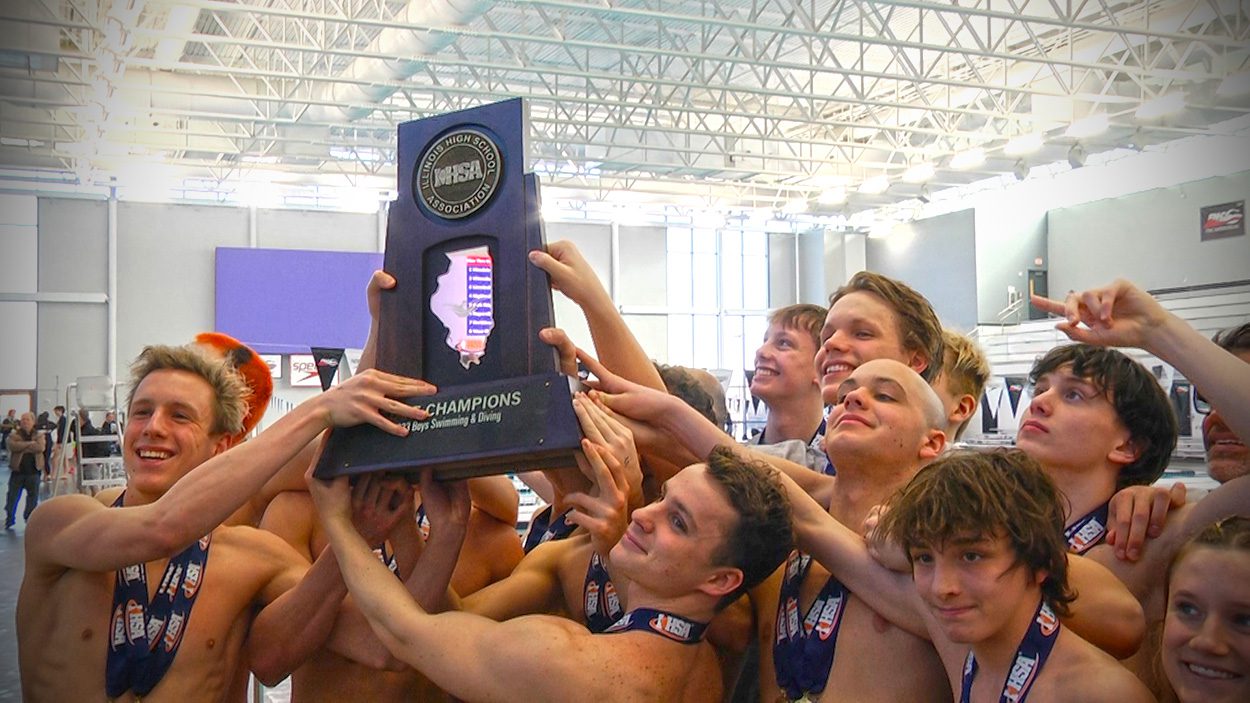 Hinsdale Central boys swimming comfortably wins 2023 IHSA State meet