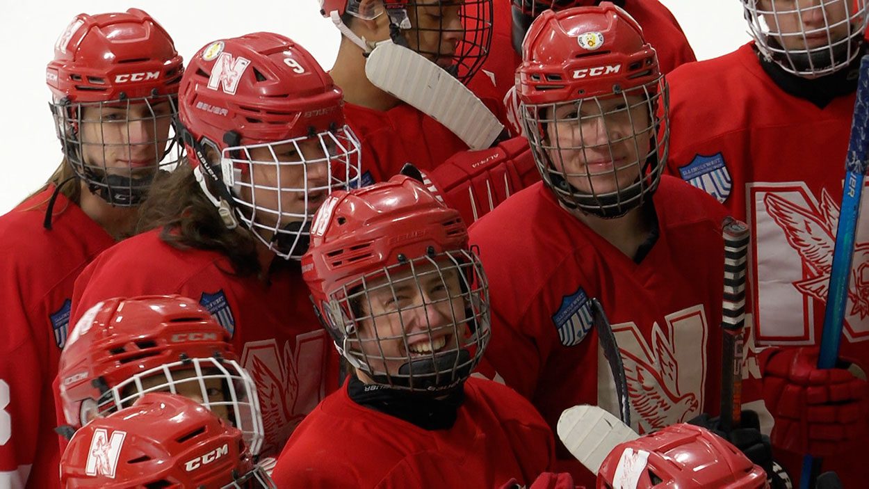 New Trier Gray dismantles Naperville Central hockey in the Blackhawk Cup