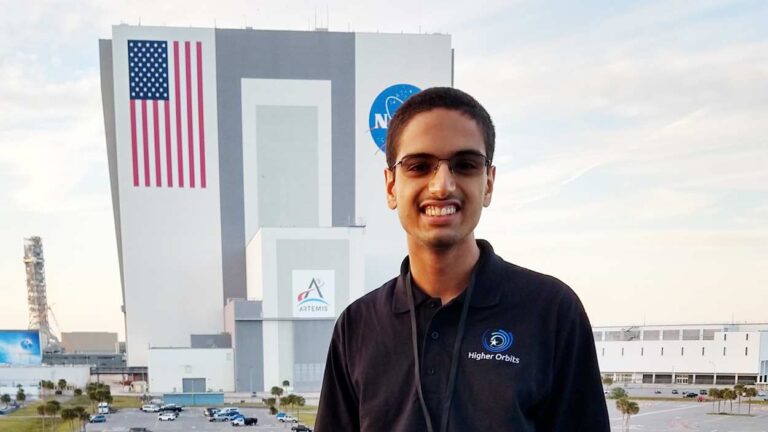 Krish Nangia at the Kennedy Space Center.