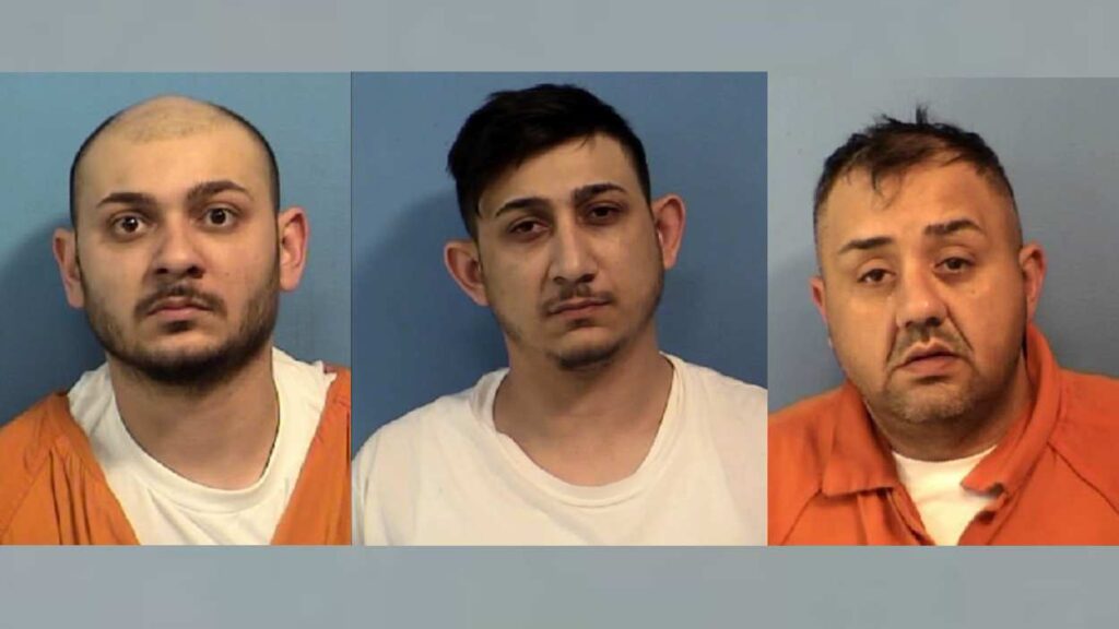 mugshots of three men accused in ruse burglary