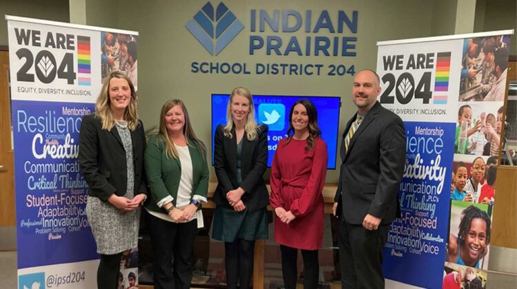 Katie Kempski, Rachel Witkowski, Jill Keller, Tarah Fowler, and Dan DeBruycker (left to right)