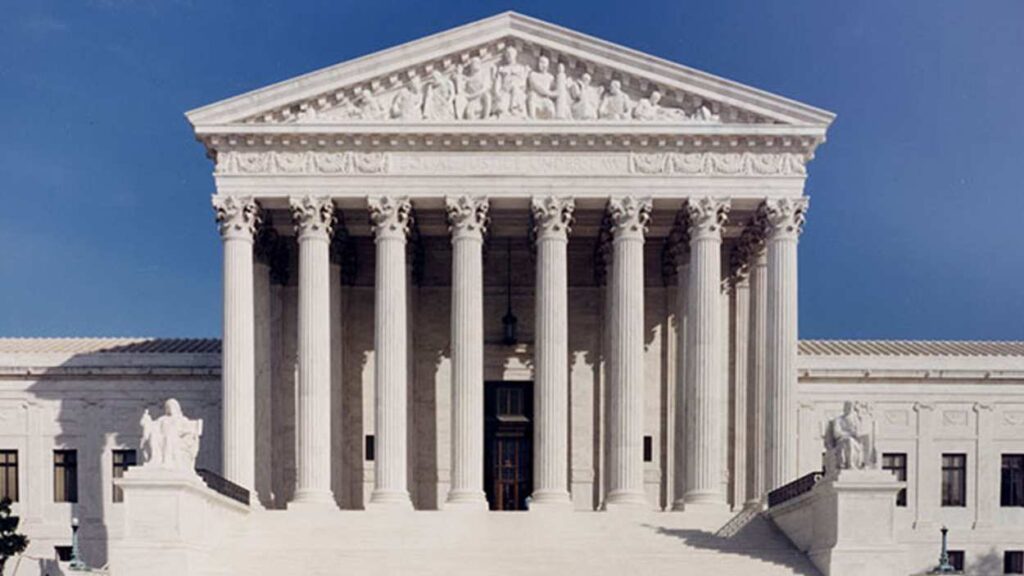 File image of exterior of U.S. Supreme Court building