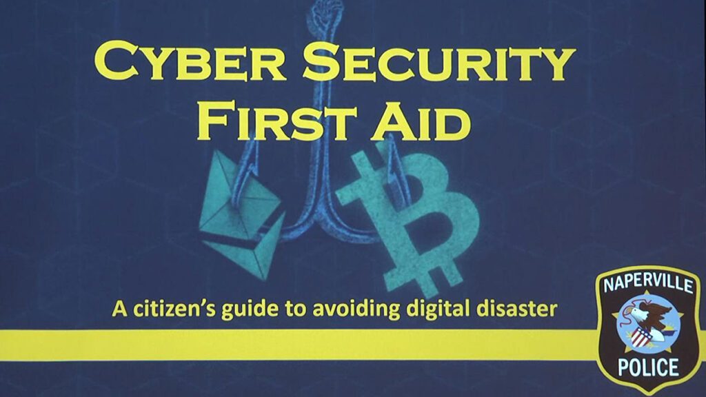 Naperville Police Departments Cyber Security tips background