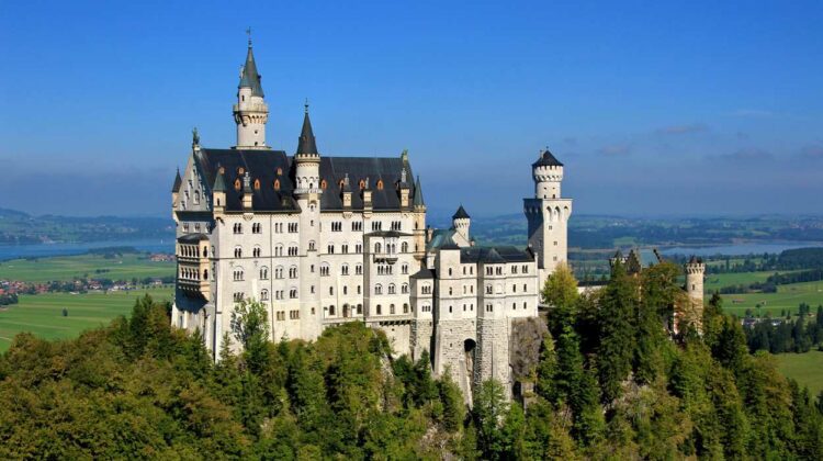 German castle - Neuschwanstein castle exterior