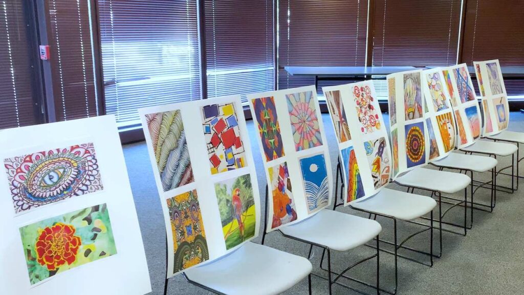 Banner artwork at Wednesday's SECA Commission meeting