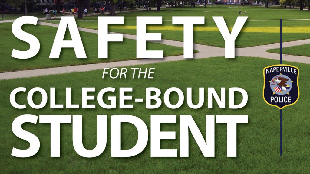College safety advertisement from the police department