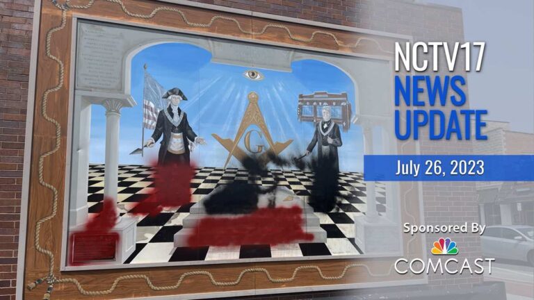 News Update Text 7/26/23. Naperville mural vandalized | Speed Awareness Day | Junior Tour de Naperville.