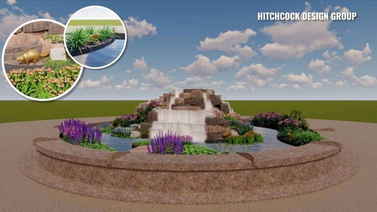 Fredenhagen Park Fountain concept from Hitchcock Design Group.