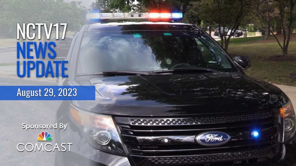 News Update text 8/29/23: Police respond to large gathering | D203 Equity Plan | Bob Odenkirk.