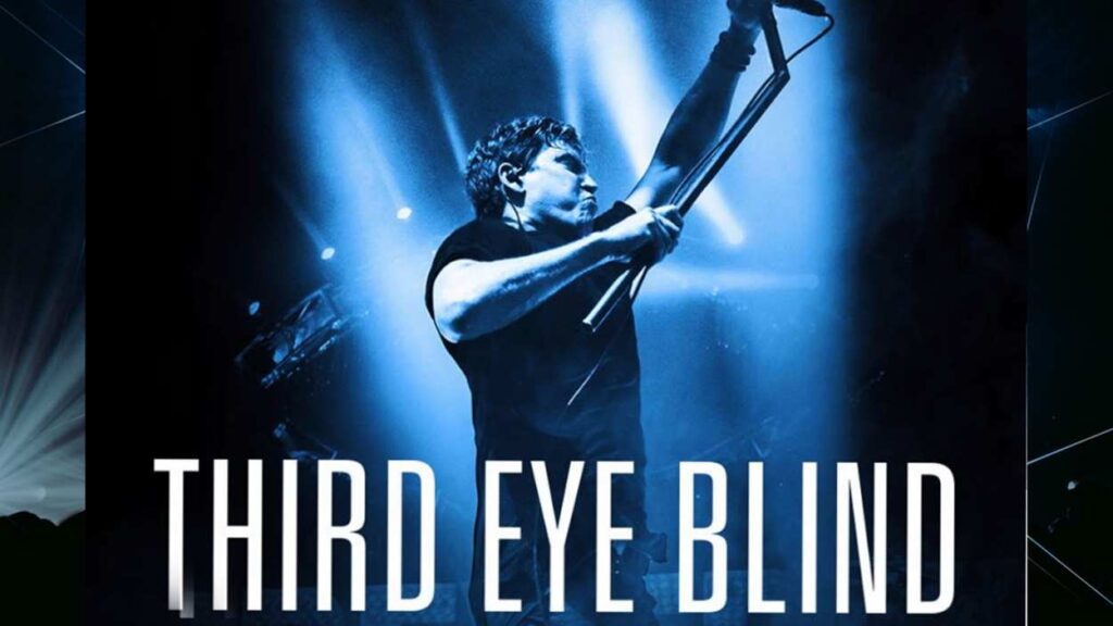 Third Eye Blind band image with single singer holding microphone