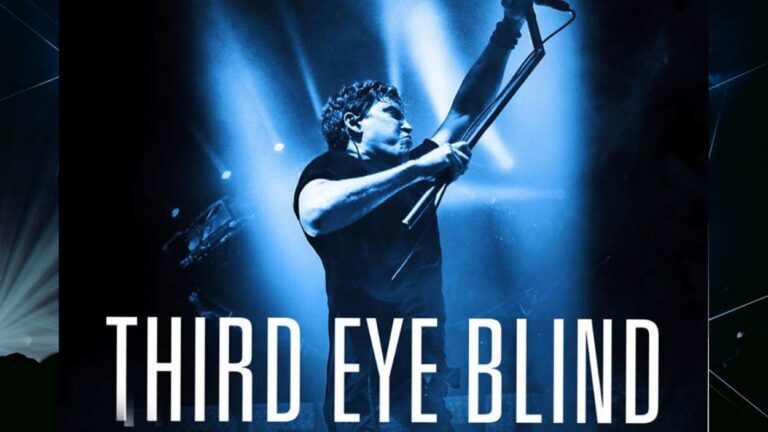 Third Eye Blind band image with single singer holding microphone