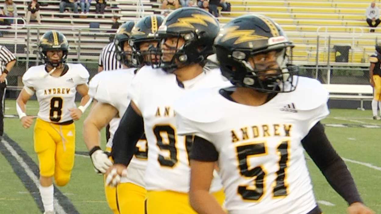 Andrew football score 31 unanswered points and beat Metea Valley