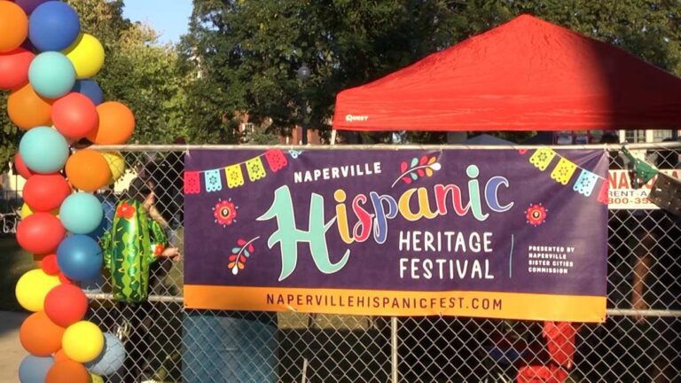 A banner of the Hispanic Heritage Festival.