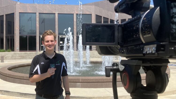 Will Payne reporting outside Naperville City Hall