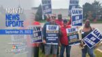 UAW strikers from the Stellantis facility in Naperville