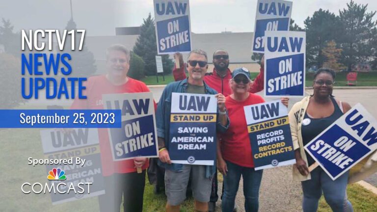 UAW strikers from the Stellantis facility in Naperville