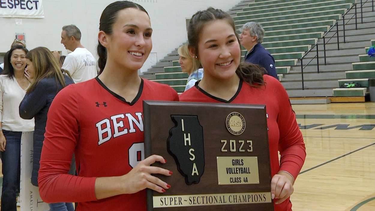 Benet Academy girls volleyball heads to state after defeating New Trier ...