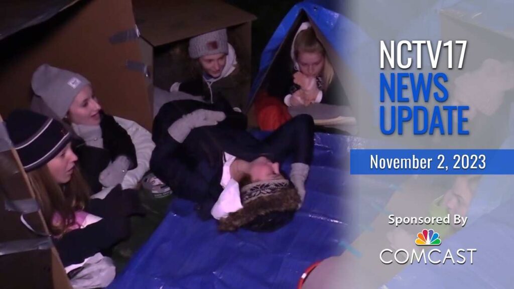 Girls at Sleep Out Saturday