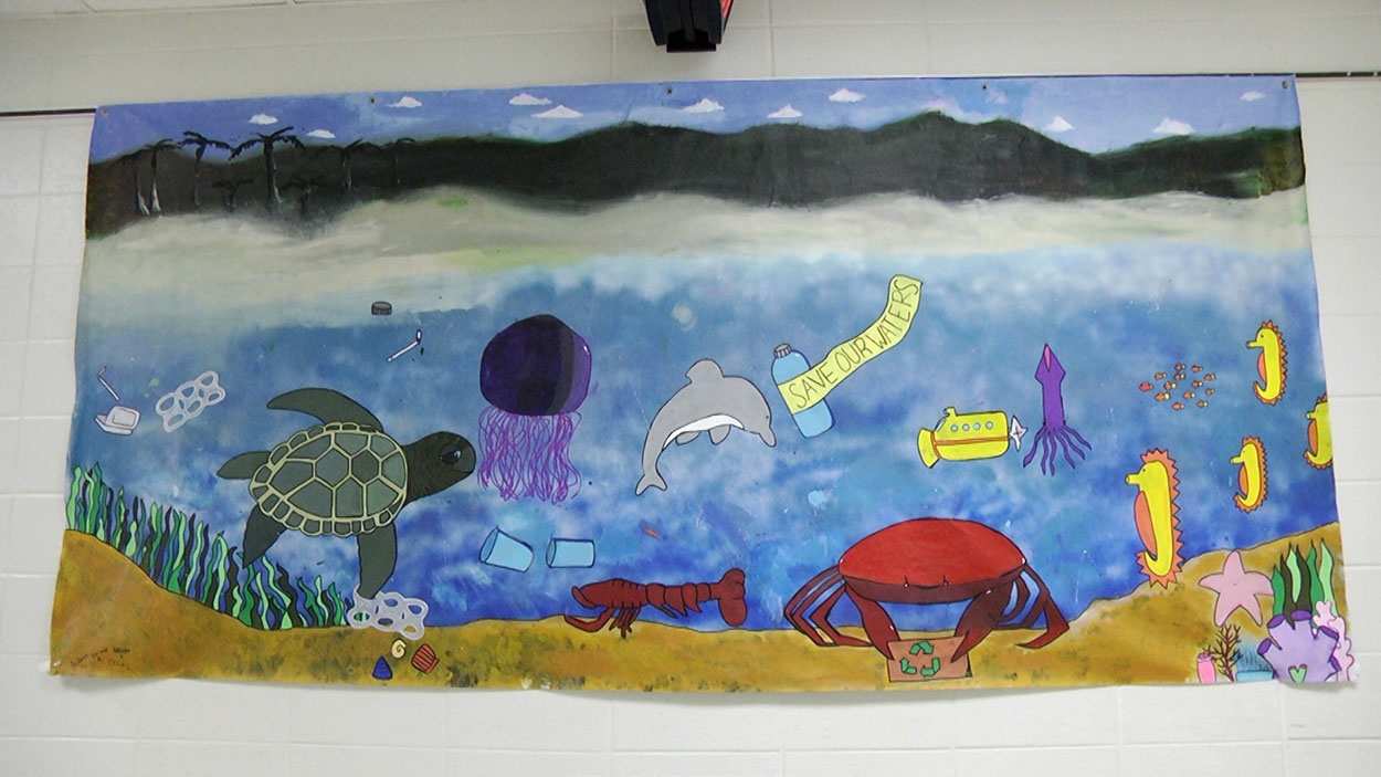 Kennedy Junior High students create mural with a conservation message NCTV17
