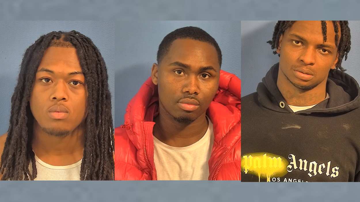 Three men charged with possession of machine guns, drugs outside ...