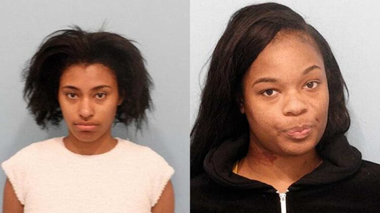 Kionni Simmons (L) and Ada Jane Gregory (R), the two Joilet women arrested for alleged retail theft at Naperville Dick’s Sporting Goods