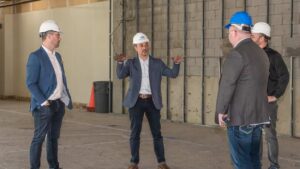 Officials on site at new Stolp Theatrein Aurora
