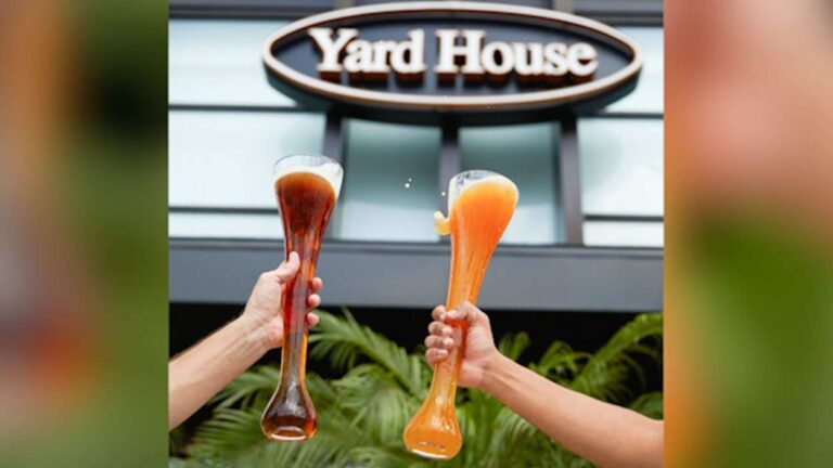 Yard House's "Half-Yard," the 32-ounce beer