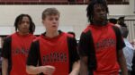 Bolingbrook boys basketball holds off Benet Academy in the sectional semifinals as the Raiders warmup before the game.