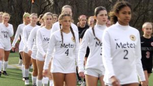 Metea Valley girls soccer takes the field vs Benet