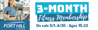 Naperville Park District 3 month fitness membership
