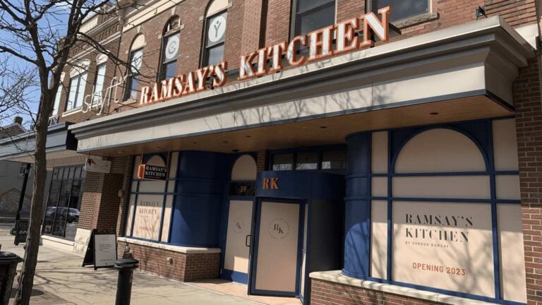 Ramsay's kitchen in Naperville before opening.