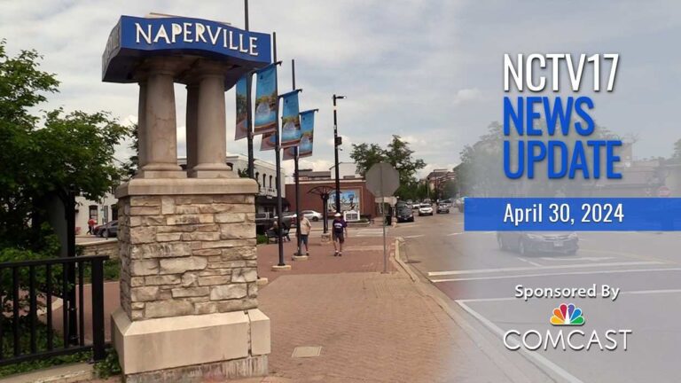 Downtown Naperville Summer Sculpture Series returns. Picture of the Naperville sign.