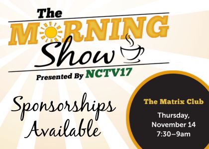 Sponsorships now available for NCTV17's The Morning Show FUNdraising Breakfast