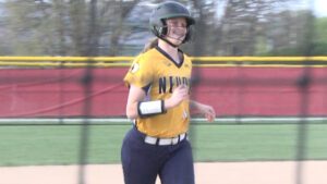 Ashley Pape and other Underclassmen lead Neuqua Valley softball to a 9-4 win.