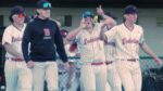 Benet Baseball players celebrate after beating Naperville Central.
