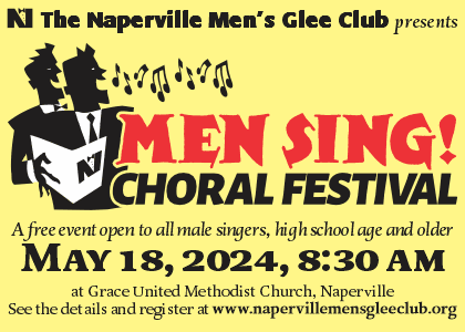 Naperville Men's Glee Club presents Men Sing! Choral Festival.