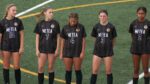 Metea Valley lined up for the girls soccer regional
