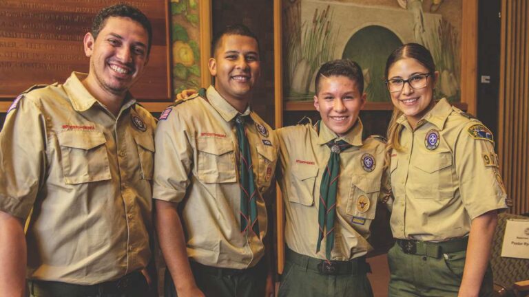Four Boy Scouts