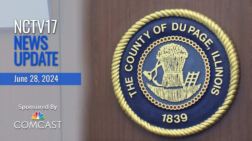 The County of DuPage logo with the NCTV17 News Update filter.