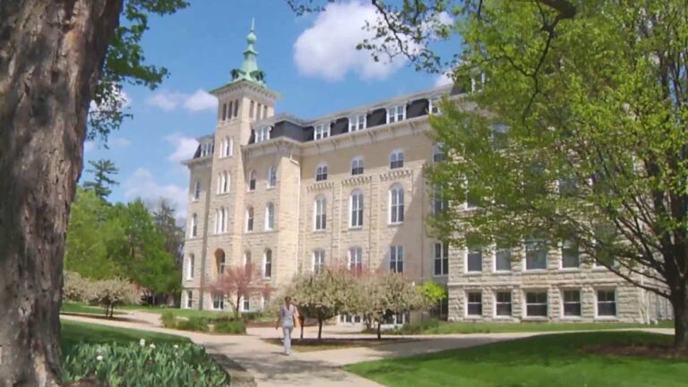 Exterior image of North Central College Old Main building