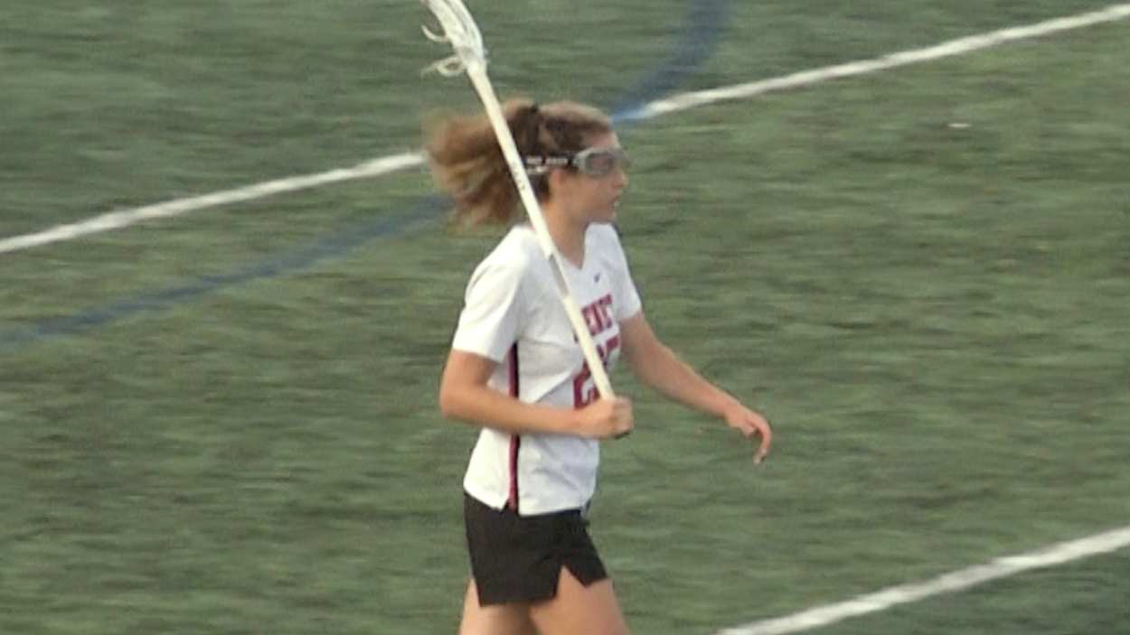 Shannon Earley scores seven goals in the State Semis for Lacrosse