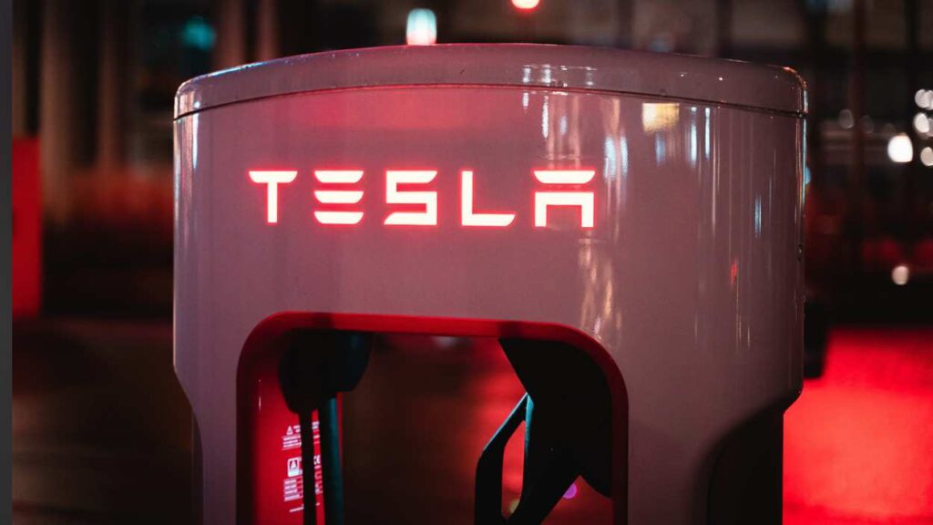 Tesla charging station