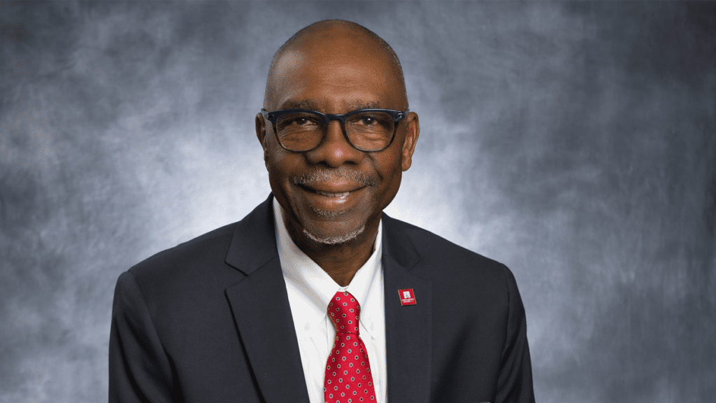 Professional photo of North Central College 12th President Dr. Abiódún