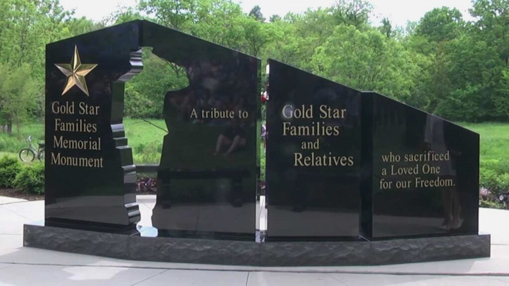 Gold Star Memorial Monument in Naperville